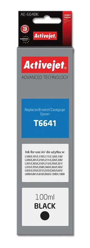 Ink cartridge ActiveJet AE-664Bk for Epson T6641 Photo 2