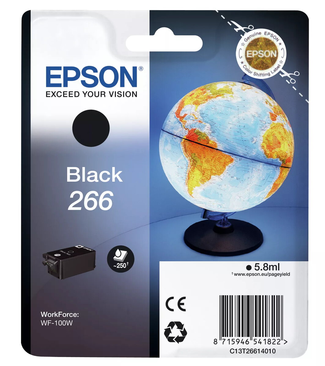 Kārtridžs Epson 266 BK C13T26614010 Melns