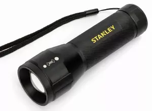 STANLEY 65427 Aluminum Flashlight, 4AAA Battery Powered, 220m Range