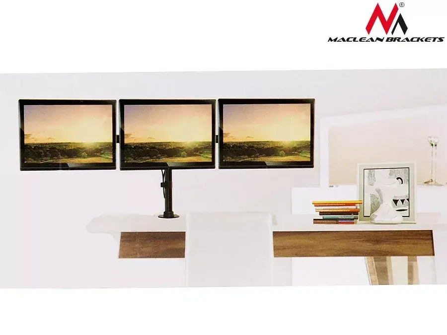 MACLEAN MC-691 desk mount for 3 monitors Photo 8