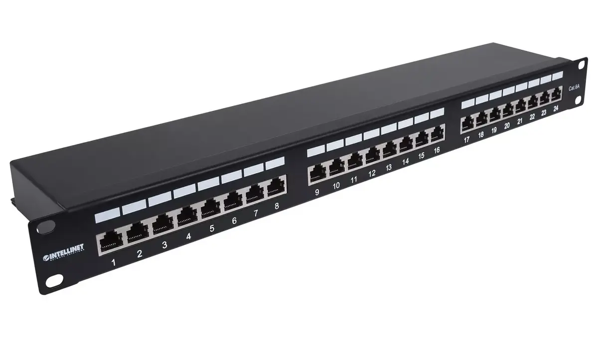 INTELLINET Cat6a FTP 24‑Port 1U Patch Panel Photo 2