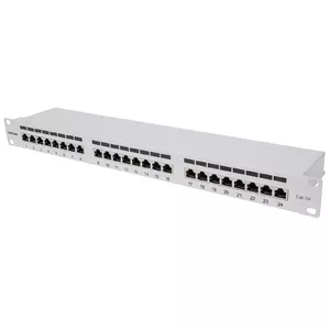Patch Panel Intellinet Cat6a FTP 24-Port 1U Shielded 90° Top-Entry
