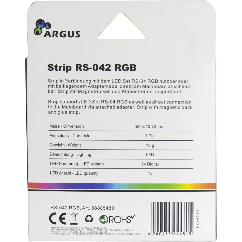 INTER-TECH RS-042 RGB комплект подсветки корпуса Photo 2