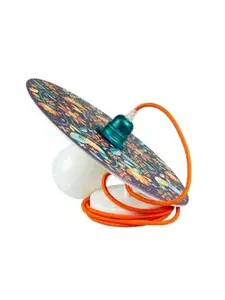 Pakarināmais gaismeklis Segula UFO ar elastīgu stiprinājumu, daudzkrāsains, 1 spuldze, Ø33 cm, kabelis 2 m