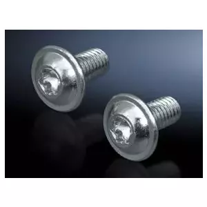 Screw Rittal SZ 2504.500 M6, 12 mm length, metallic finish, pack of 300