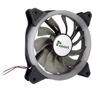 Inter-Tech Argus RS-051 RGB Datora korpusam Ventilators 12 cm Melns