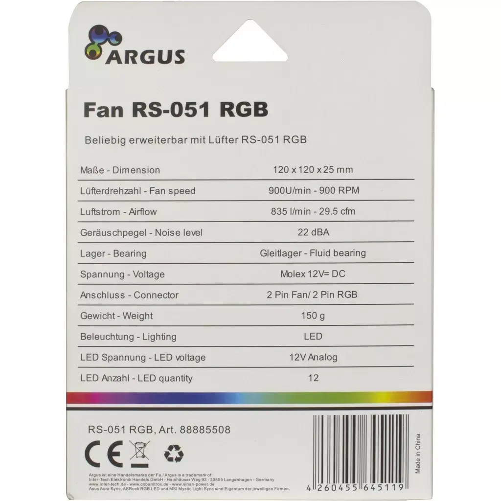 Ventilators Argus RS-051 RGB Photo 6