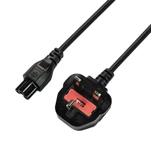LogiLink CP120 Power Cable, BS 1363 to C5 Coupler, 1.8 m, Black