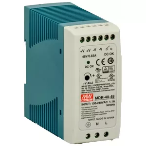 Инвертор Блок питания Barox PS-DIN-AC/48/60 Внутренний 60Вт Синий Серый