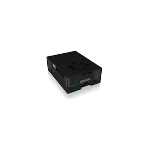 Korpuss ICY BOX IB-RP108 priekš Raspberry Pi, alumīnija augšpuses/pamatnes, akrila rāmis, 93×67×30 mm, antracīts/melns