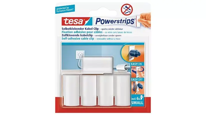 Kabeļu turētājs TESA Powerstrips 58035-00016-01 Photo 2