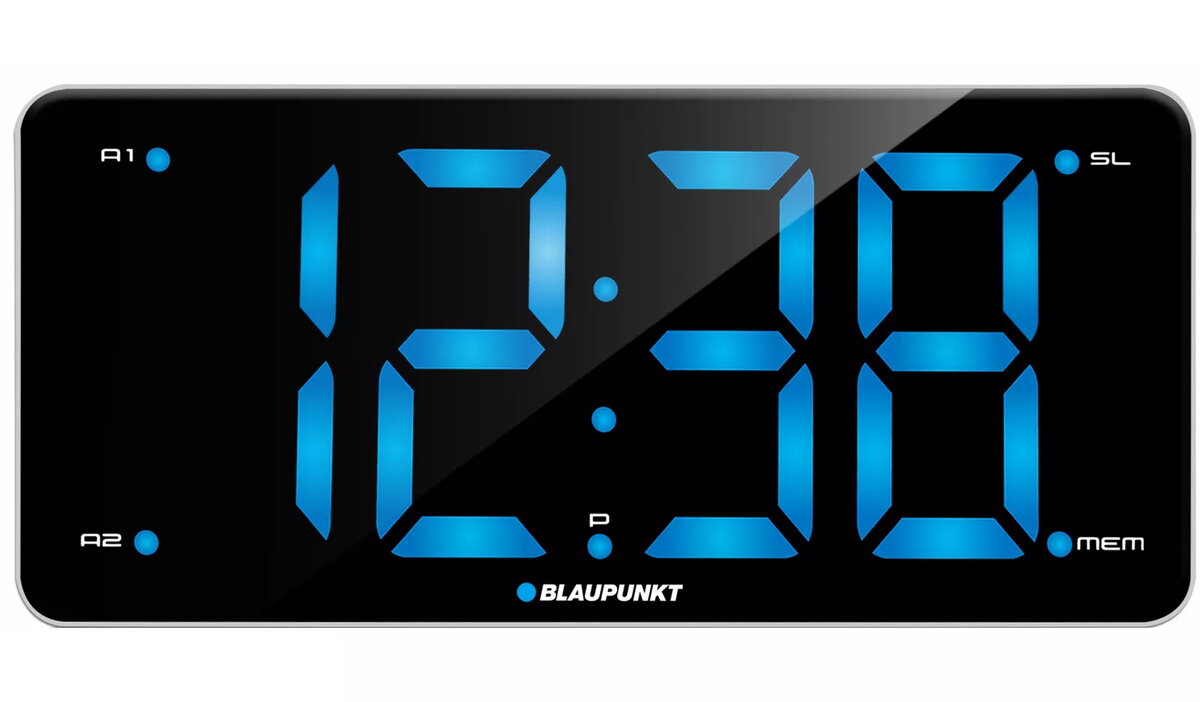 Digitālais modinātāja pulkstenis Blaupunkt CR15WH, CR15WH