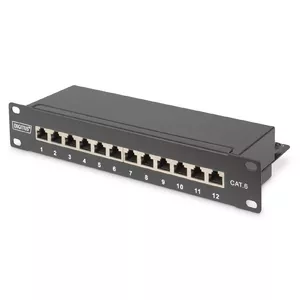 Patch Panel Digitus CAT 6 Class E Shielded Black