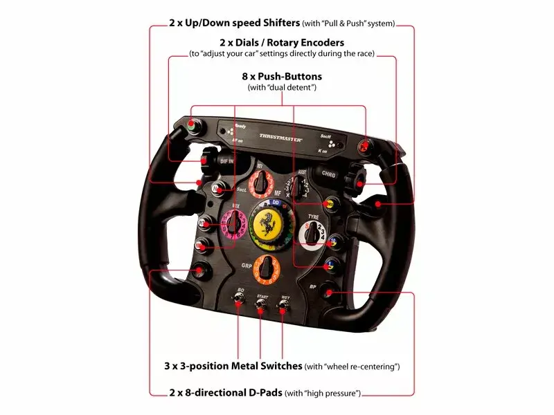 Рулевое колесо Thrustmaster Ferrari F1 Black RF Photo 5