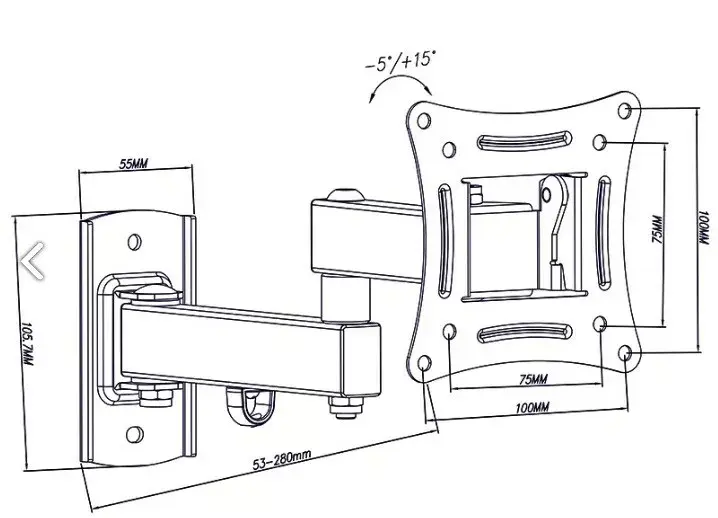 Wall Mount BLOW 13–27" Black Photo 4