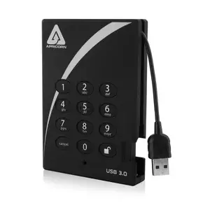 External Hard Drive Apricorn 1TB USB Type-A 3.2 Gen 1 Aegis Padlock Fortress