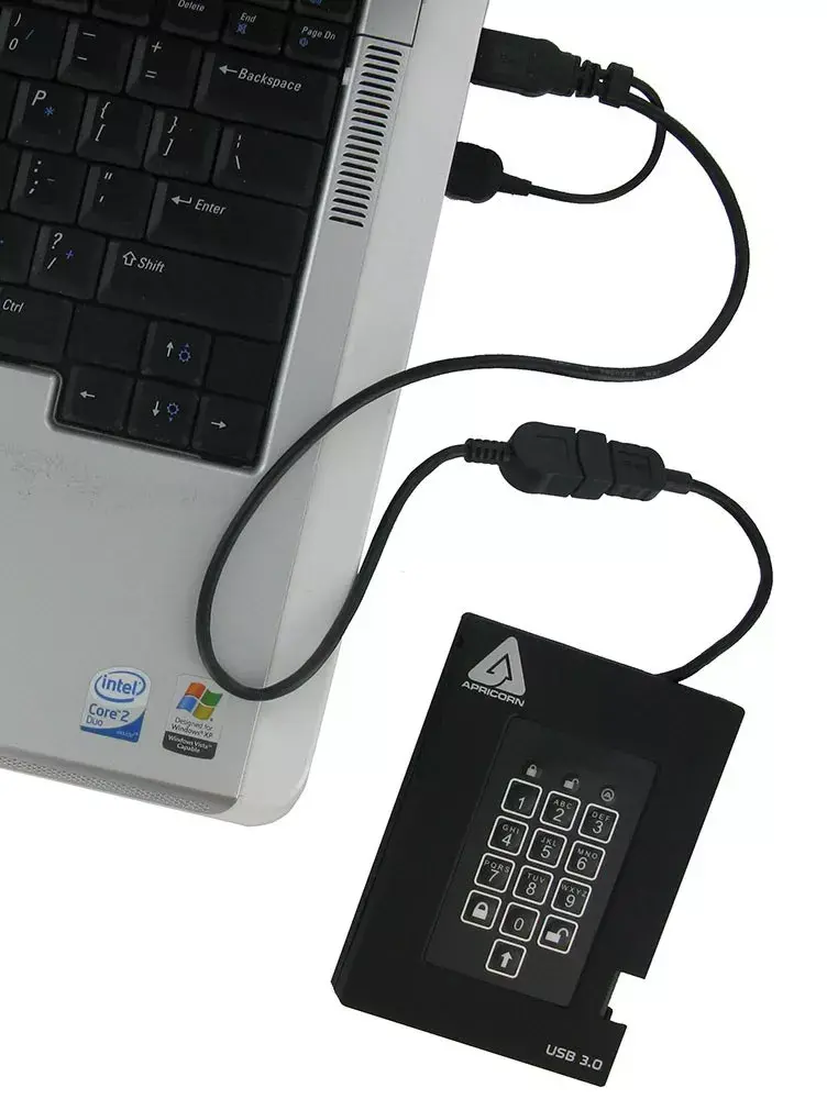 Внешний жесткий диск Apricorn 1TB Aegis Padlock Fortress Photo 3