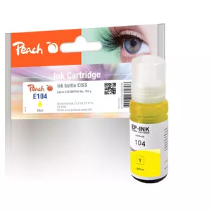 Peach PI200-800 tintes kārtridžs 1 pcs Saderība Standarta produktivitāte Dzeltens