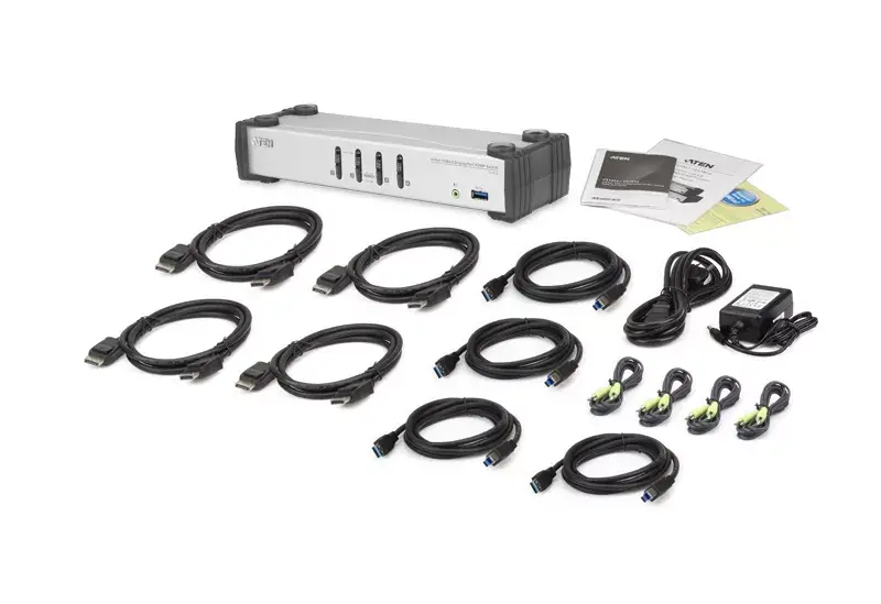 KVM переключатель ATEN 4-Port USB 3.1 Gen 1 DisplayPort 1.1 KVMP Photo 4