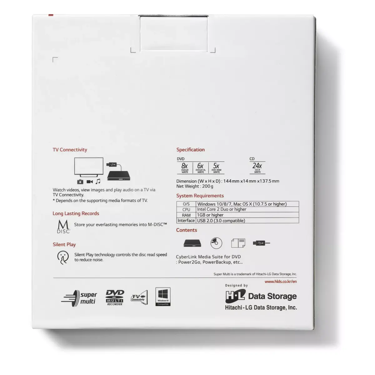 HITACHI GP60NW60.AUAE12W портативный DVD±RW привод Photo 7