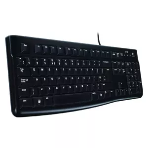 Logitech K120 Corded Keyboard клавиатура USB QWERTZ Swiss Черный