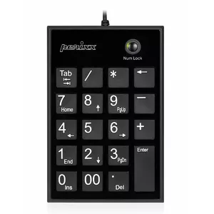 Perixx PERIPAD-202U numeric keypad Universal USB Black