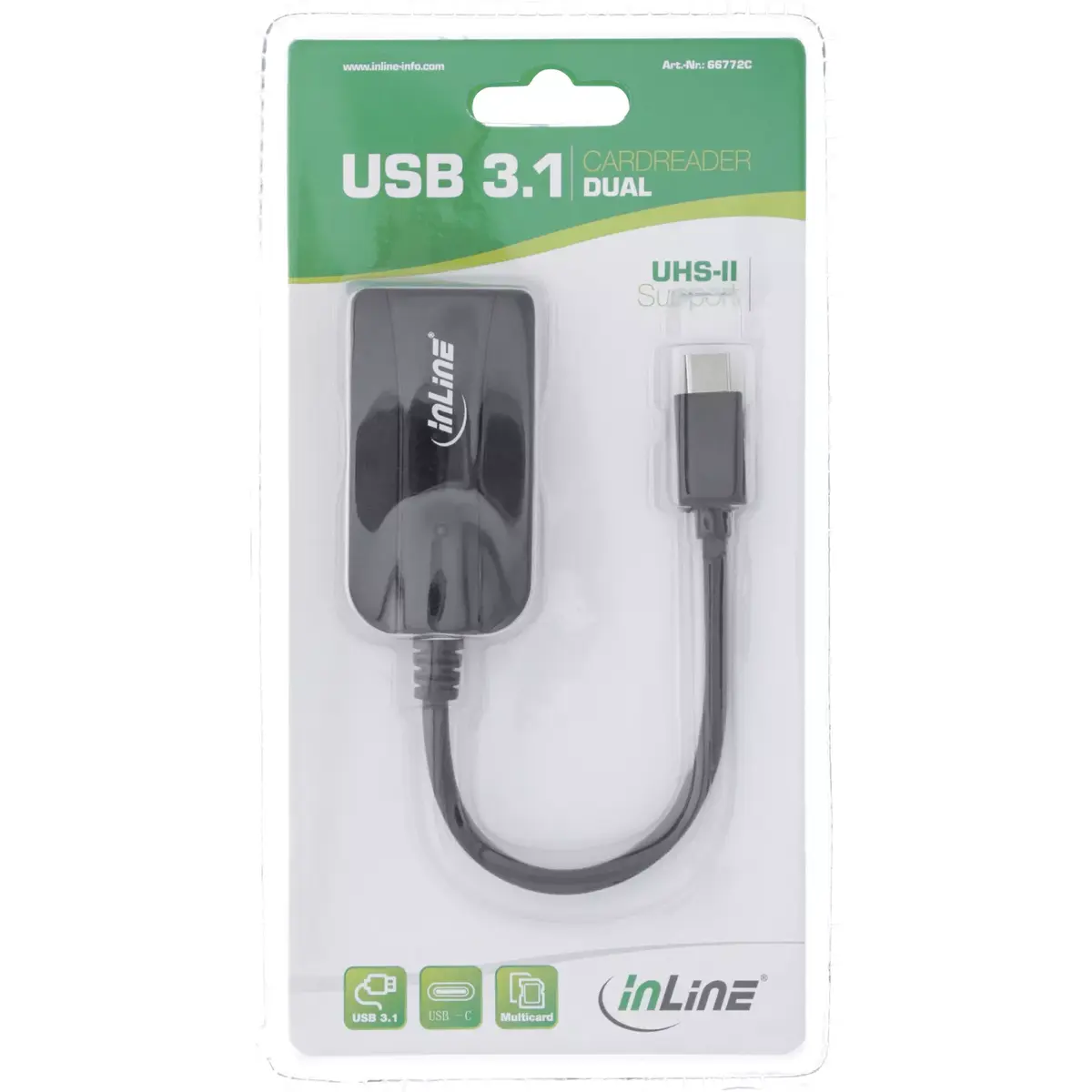 Card Reader InLine 66772C USB 3.1 USB-C Photo 3