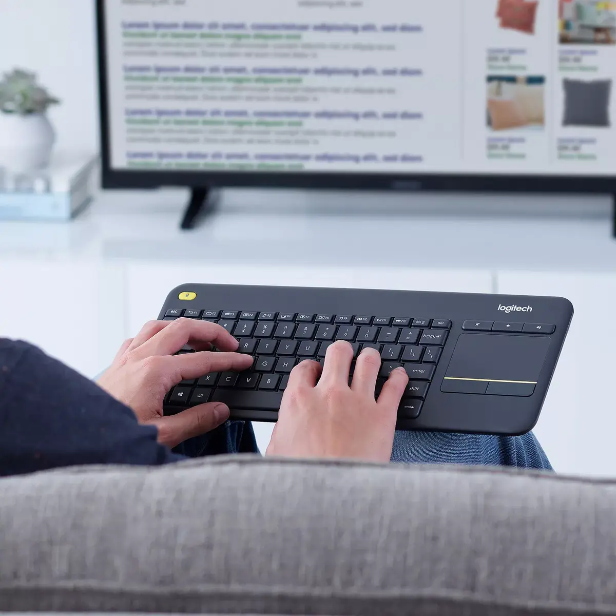 Беспроводная клавиатура Logitech K400 Plus Photo 8