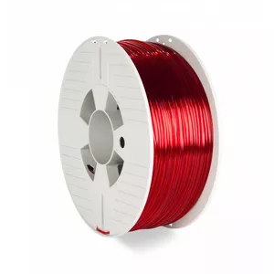 3D printing filament VERBATIM PETG 55062 Red Transparent 1 kg 2.85 mm