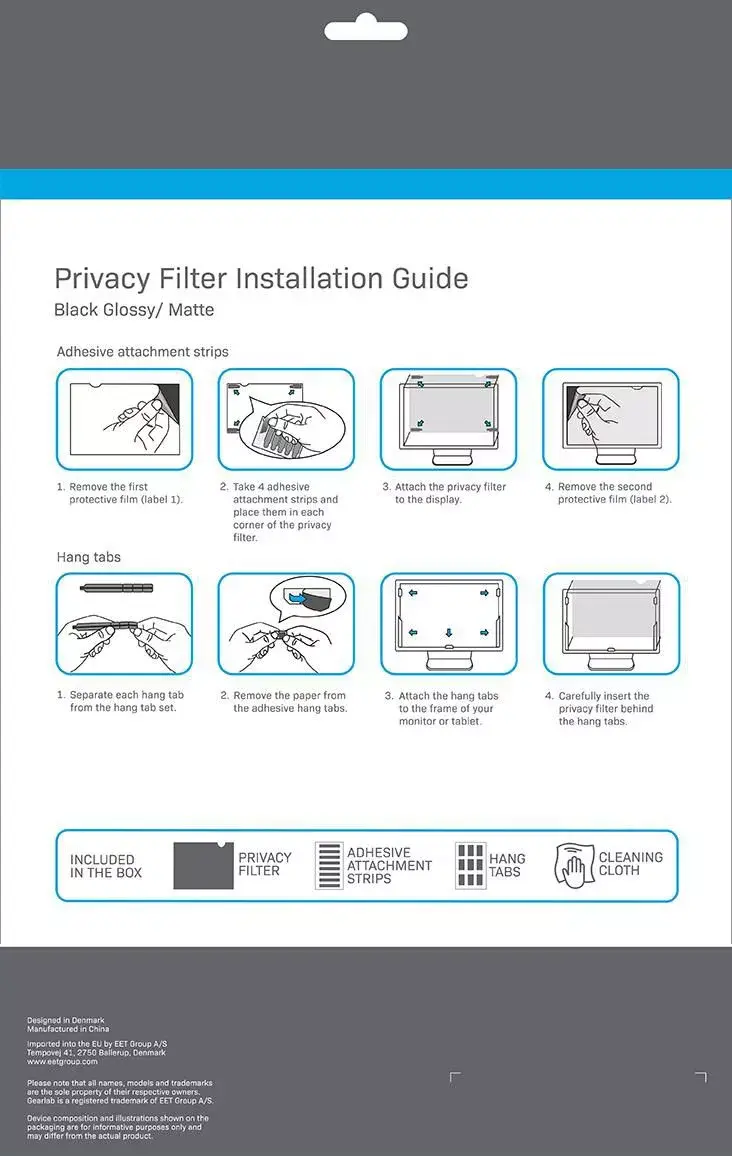 Rāmja bez ekrāna privātuma filtrs eSTUFF GLBB24532299 Photo 3