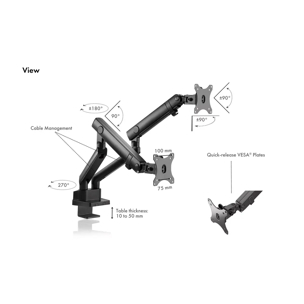 Monitor Mount ICY BOX IB-MS314-T Photo 5