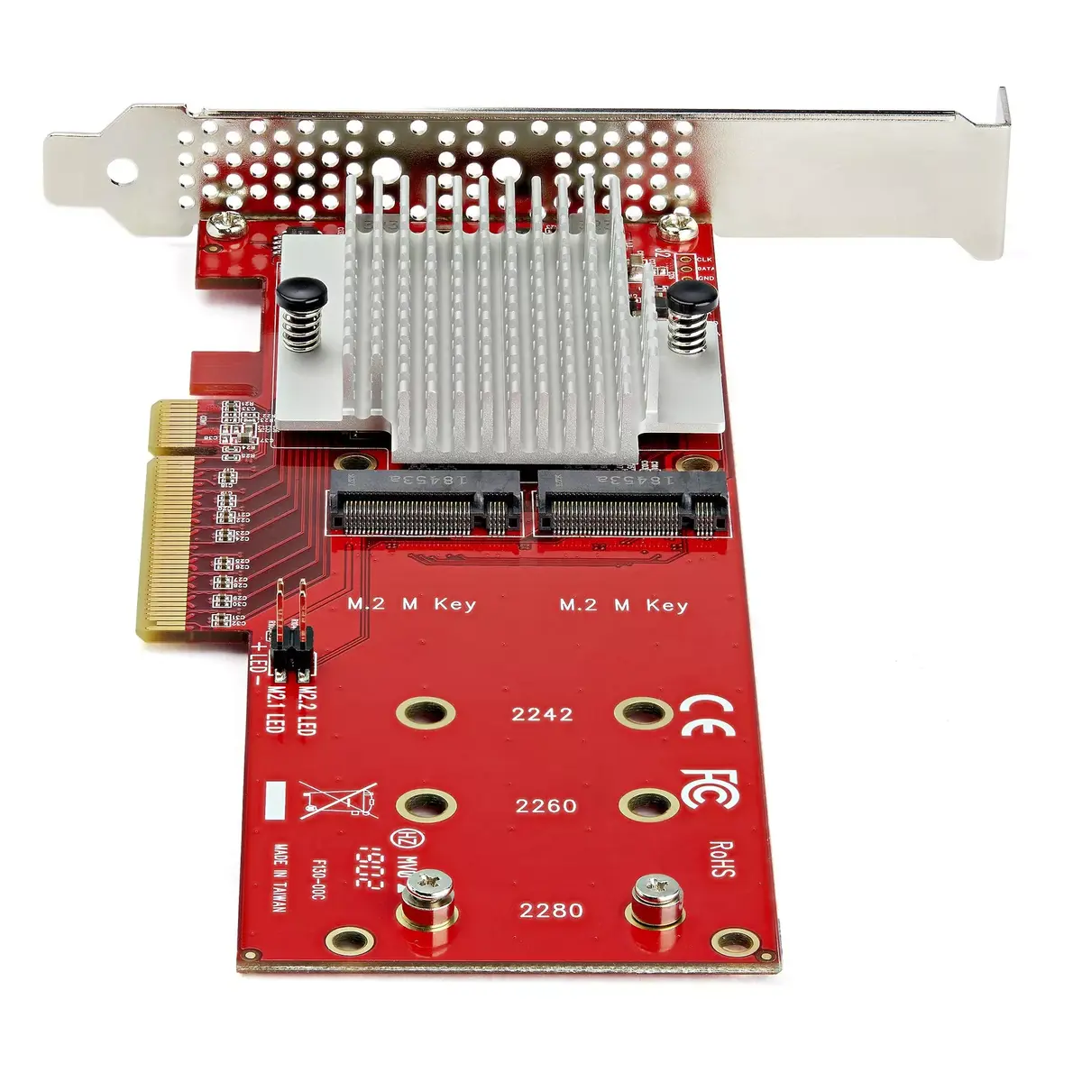 Dual M.2 PCIe SSD Adapter Card StarTech PEX8M2E2 Photo 4