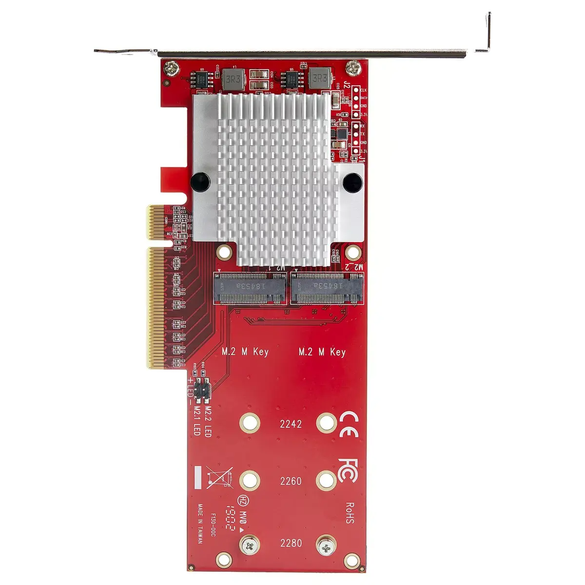 Dual M.2 PCIe SSD Adapter Card StarTech PEX8M2E2 Photo 5
