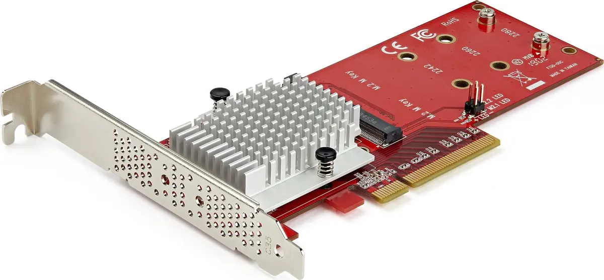 Divkāršā M.2 PCIe SSD adaptera karte StarTech PEX8M2E2 Photo 7