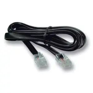 Telephone cable EFB Elektronik K2406SW.6 6 m Black
