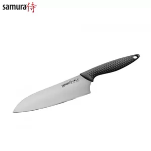 Samura Golf Santoku Kitchen Knife 180mm, AUS-8 Japanese Steel, 58 HRC
