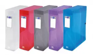 Elba 100200178 Box File Polypropylene 600 Sheets A4 Assorted Colors