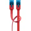Плоский патч-кабель Goobay CAT 6A красный Photo 2