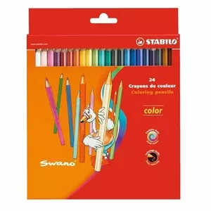 Krāsu zīmuļu komplekts Stabilo Color Multi 24 gab. — 24 dažādas krāsas