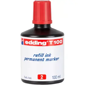 Tintes kasetne Edding T-100 Oriģināls Sarkans