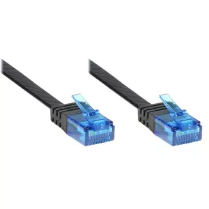 Alcasa 1m Cat. 6a U/UTP networking cable Black 10000 Mbit/s