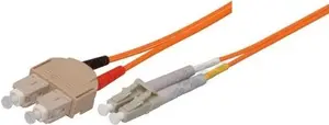 Fibre optic cable Tecline 86610 10m 2x SC 2x LC OM1 Orange