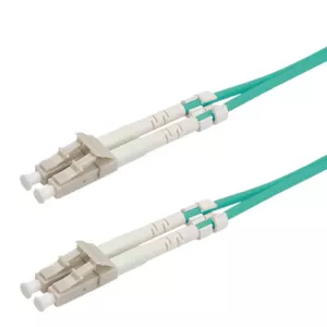 Fibre Optic Jumper Cable ROLINE LC/LC OM3 50/125µm Turquoise 5m