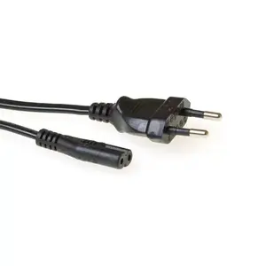 Сетевой кабель Euro male - C7 female черный 1.5 м ACT Powercord