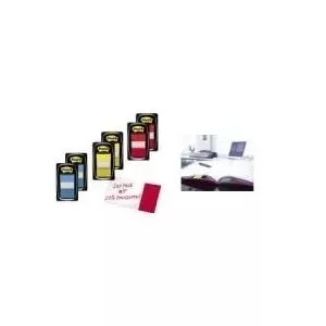 3M Index Tabs I680-RY2 – 1 in (25 mm) removable index tabs, assorted red/yellow, 2 packs