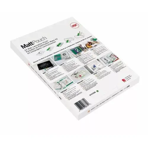 Laminating Pouches GBC Matt A4 2x100 Micron (100) Photo 3