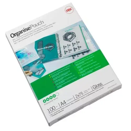 Laminējošās mapes GBC Organise 2x125 Micron Gloss A4+ Photo 6