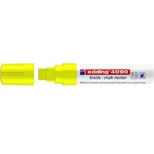 Kreida marķieris Edding 4090 Plakans Dzeltens 5 gab.