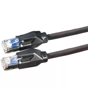 Dätwyler Cables S/FTP Patch cable Cat6, Black, 0.5m networking cable