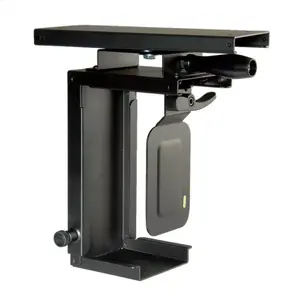 Desk-mounted CPU holder ROLINE Mini PC Holder extendable with rotation function black